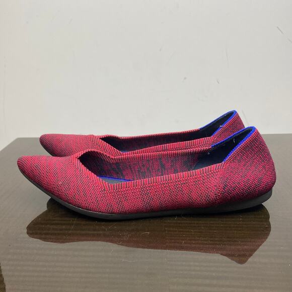 Rothy's The Point Crimson Heather Knit Ballet Flats Women's 11 - Picture 5 of 10